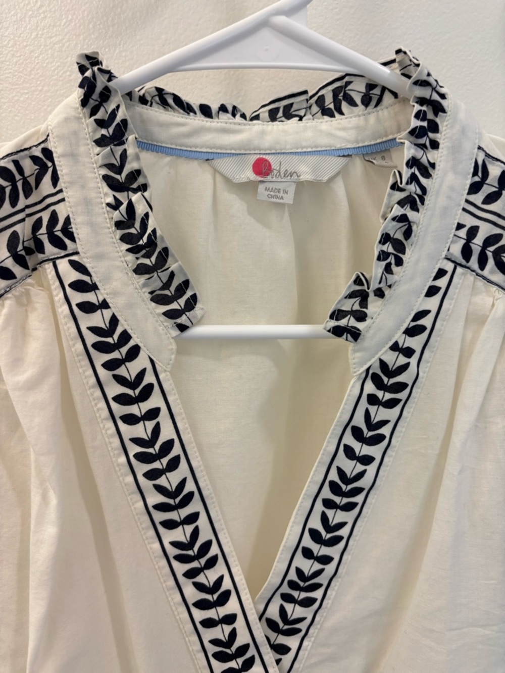 Boden V-Neck Long-Sleeve Top - Picture 2 of 3